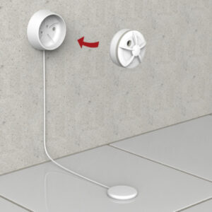 Monteringsbase for trådløs seriekoblet vannlekkasjevarsler - Cavius